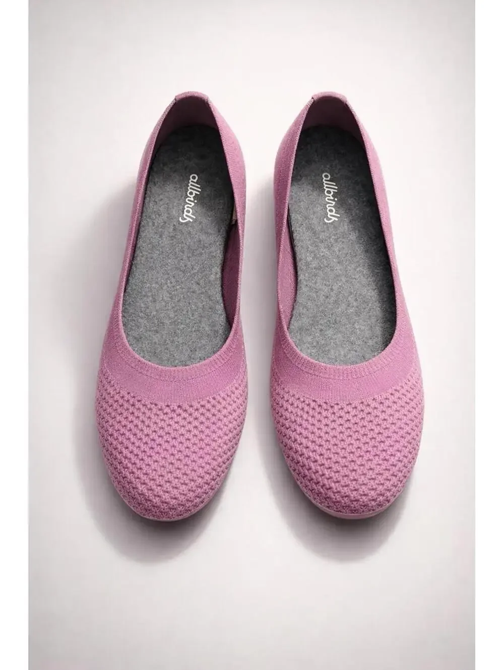 Allbirds Tree Breezers Women's Pink Knit Flats Size 7